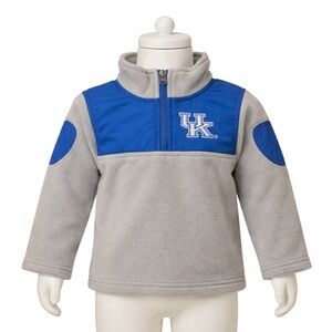 Kentucky Wildcats Toddler Fleece Quarter Zip Pullover Blue Gray NCAA 18M